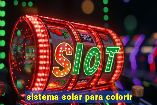 sistema solar para colorir