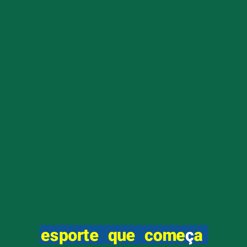 esporte que começa com r