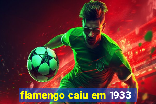 flamengo caiu em 1933