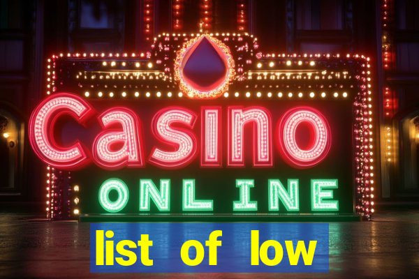 list of low volatility slot machines