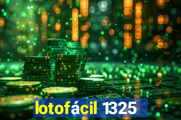 lotofácil 1325