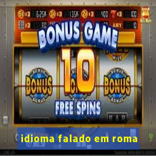 idioma falado em roma