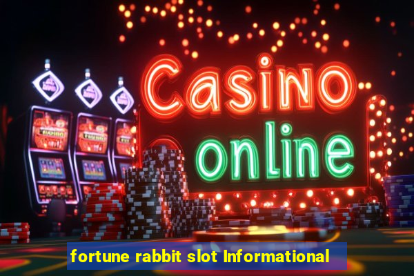 fortune rabbit slot Informational