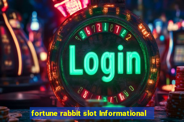 fortune rabbit slot Informational