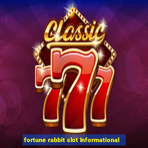 fortune rabbit slot Informational