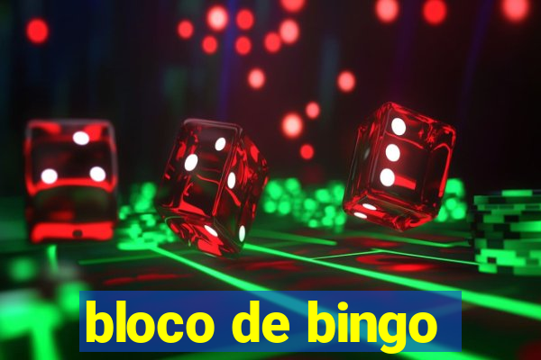 bloco de bingo