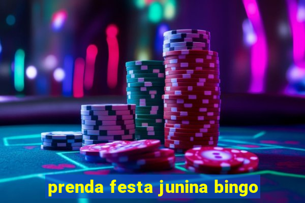 prenda festa junina bingo