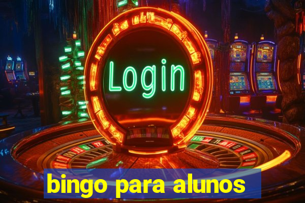 bingo para alunos