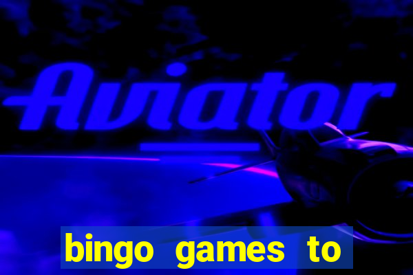 bingo games to play at home