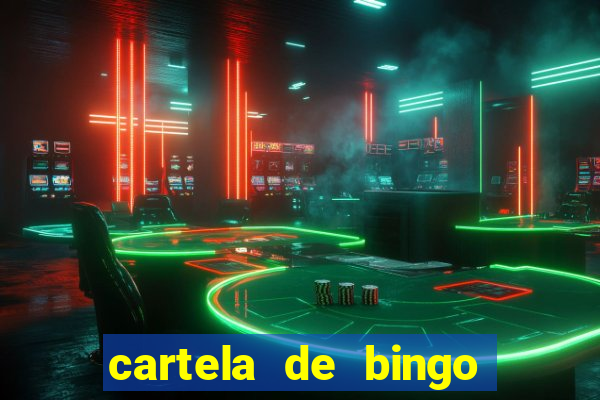 cartela de bingo para educa??o infantil