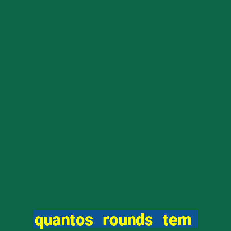 quantos rounds tem o ufc