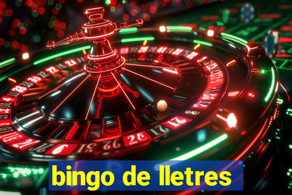 bingo de lletres