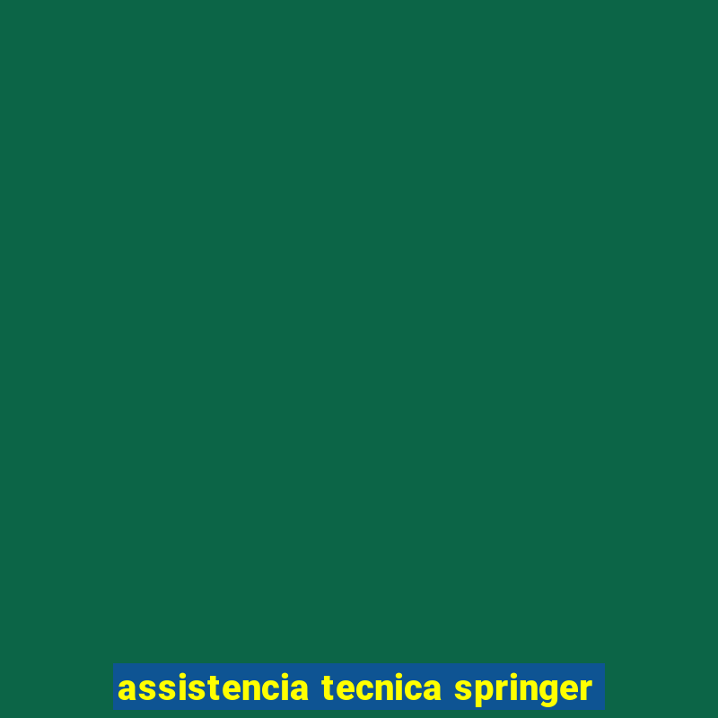 assistencia tecnica springer