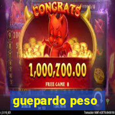 guepardo peso