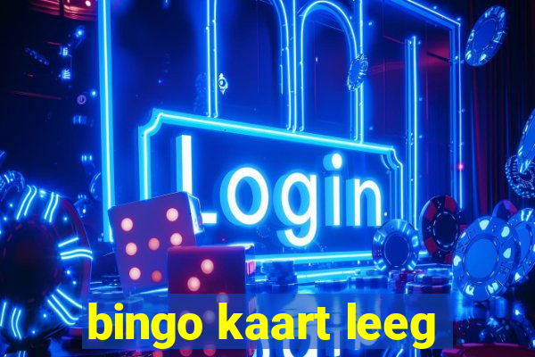 bingo kaart leeg