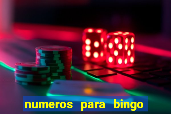 numeros para bingo de 1 a 100