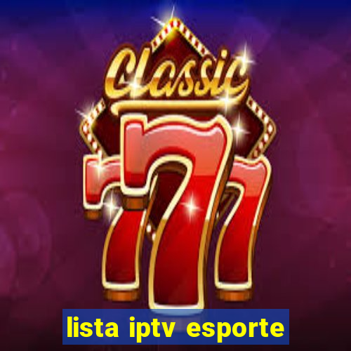 lista iptv esporte