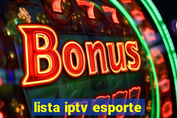 lista iptv esporte