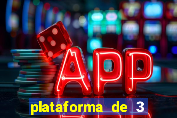 plataforma de 3 reais jogo