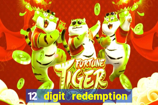 12 digit redemption code for golden hearts casino