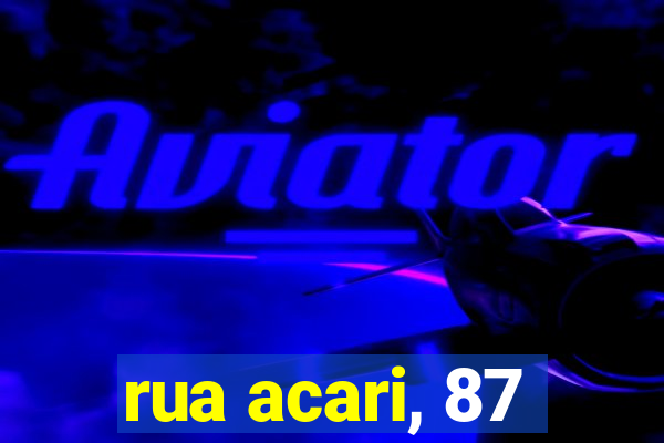 rua acari, 87