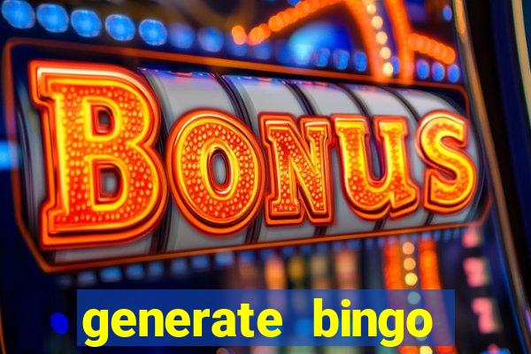 generate bingo cards with pictures