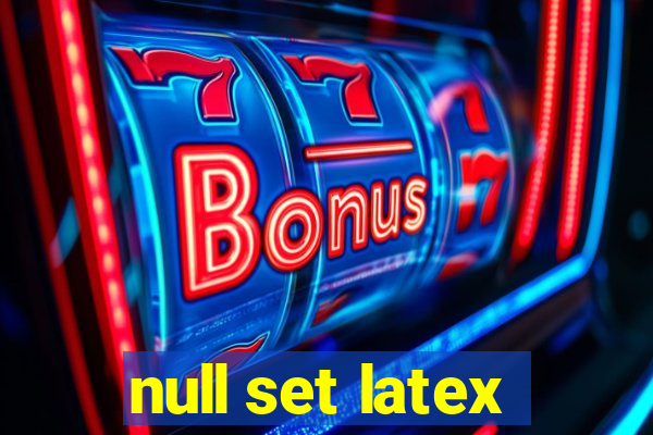 null set latex