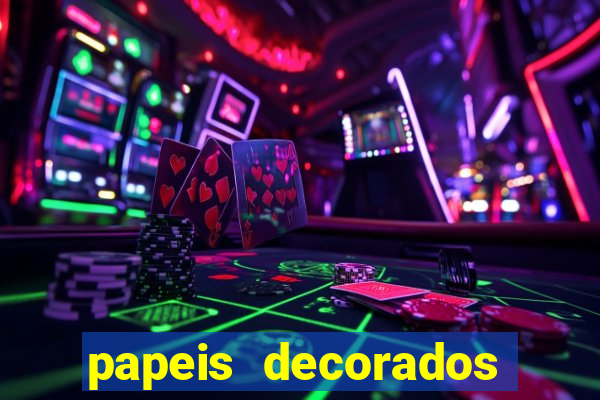 papeis decorados para imprimir