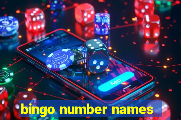 bingo number names