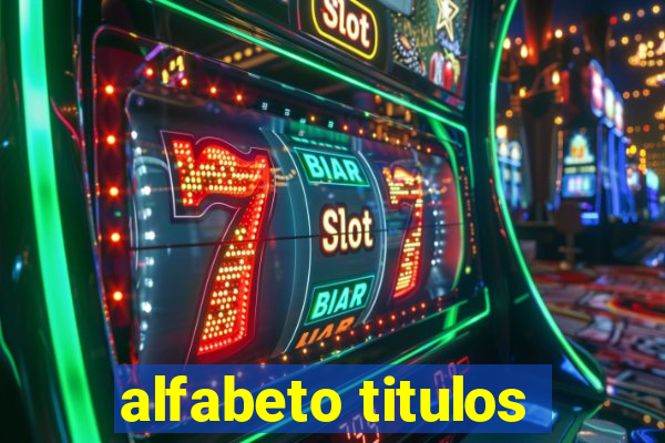 alfabeto titulos