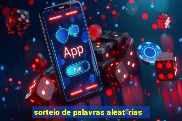 sorteio de palavras aleat贸rias