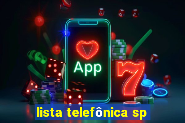 lista telefônica sp