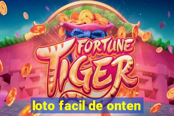 loto facil de onten