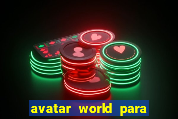 avatar world para colorir e imprimir