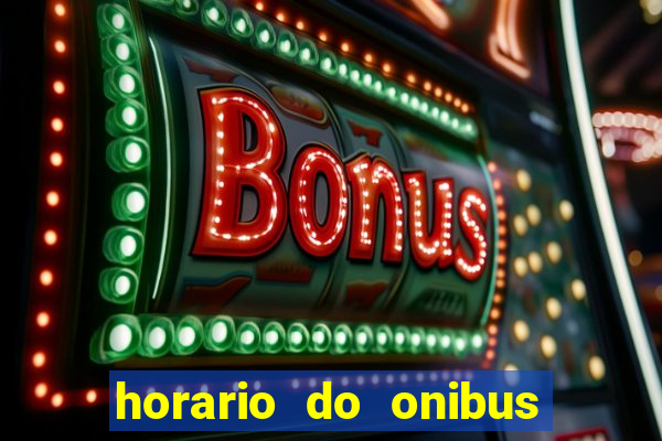 horario do onibus vila nova