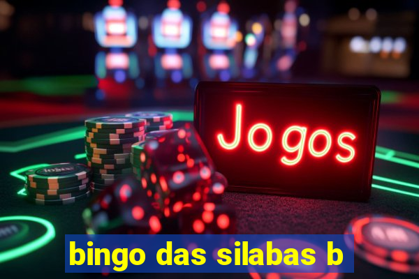 bingo das silabas b