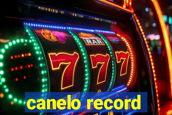 canelo record