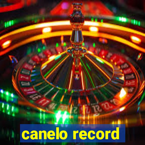 canelo record