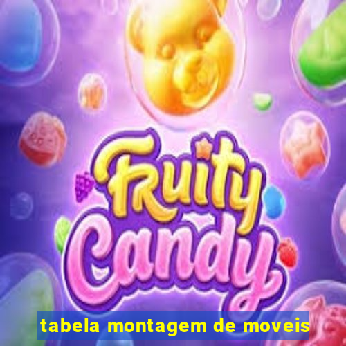 tabela montagem de moveis