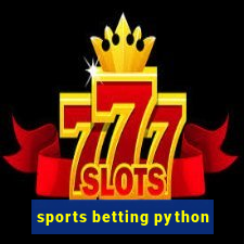 sports betting python