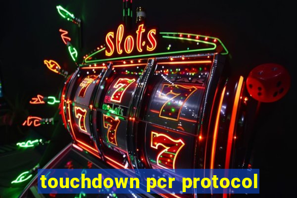 touchdown pcr protocol