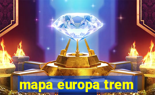 mapa europa trem