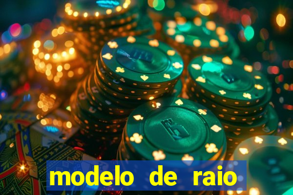 modelo de raio para imprimir