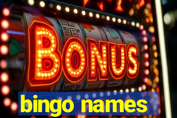 bingo names