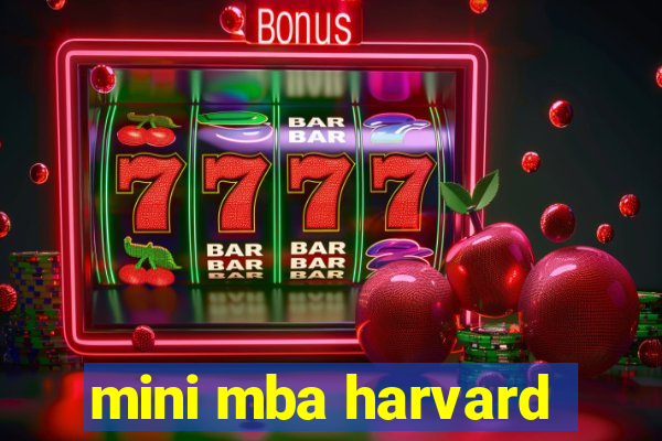 mini mba harvard