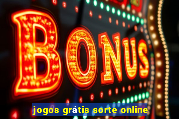 jogos grátis sorte online