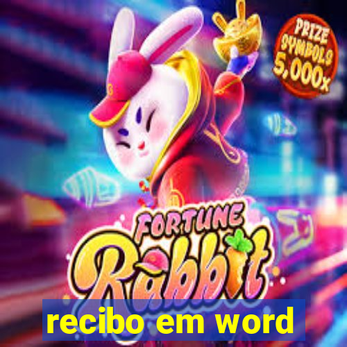 recibo em word