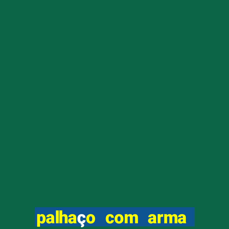 palhaço com arma na mão