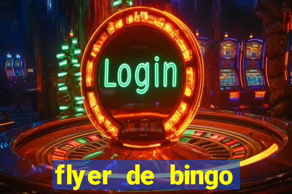 flyer de bingo para editar