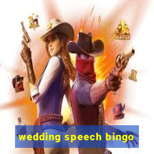 wedding speech bingo